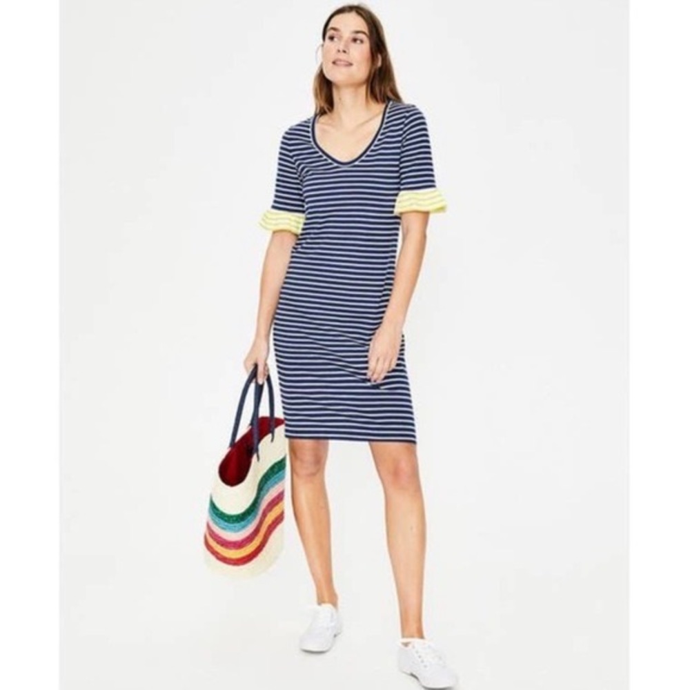 Boden Jersey striped dress size 6